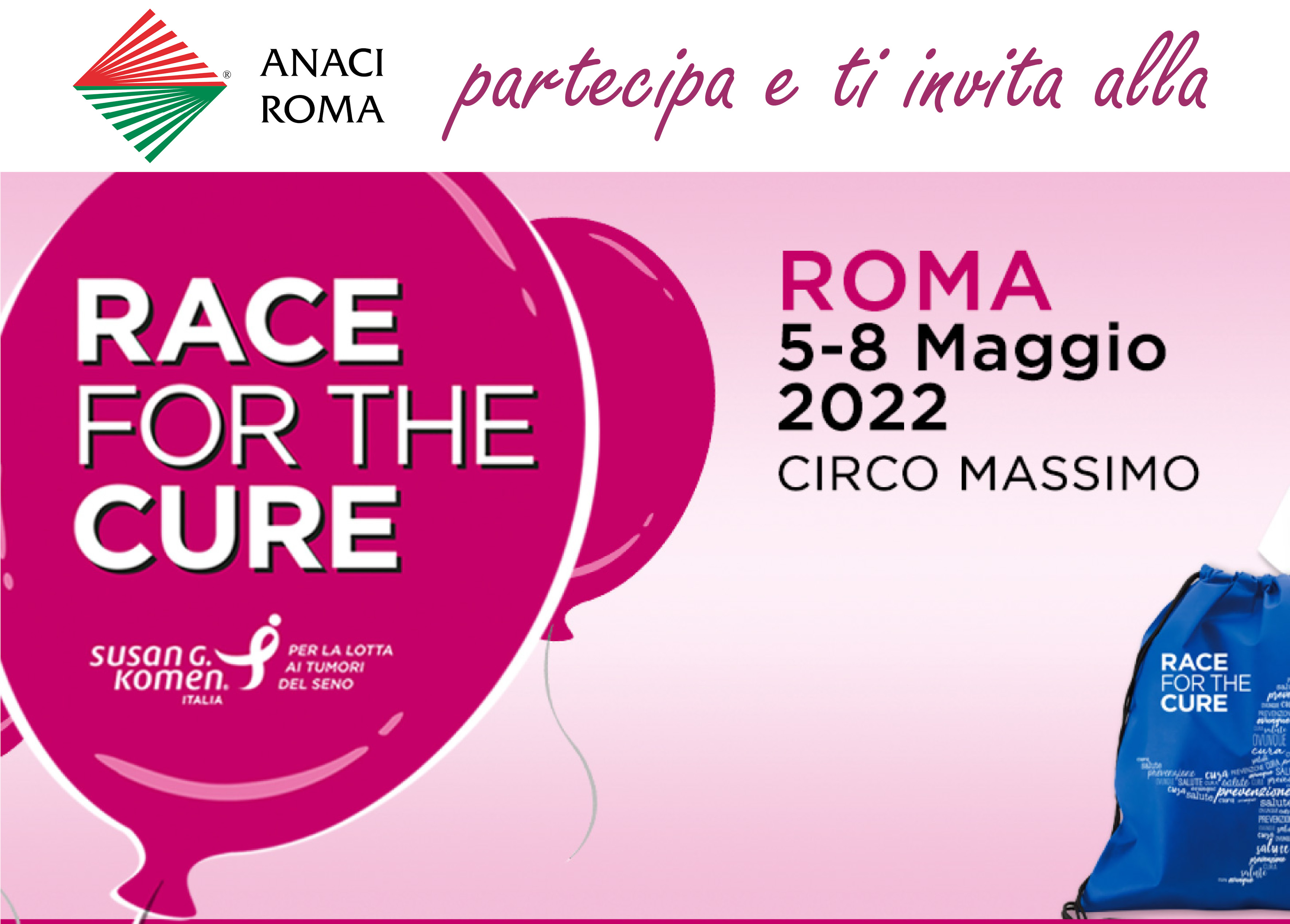 ANACI Roma partecipa alla Race For The Cure 2022