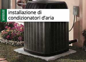 installazione di condizionatori d'aria