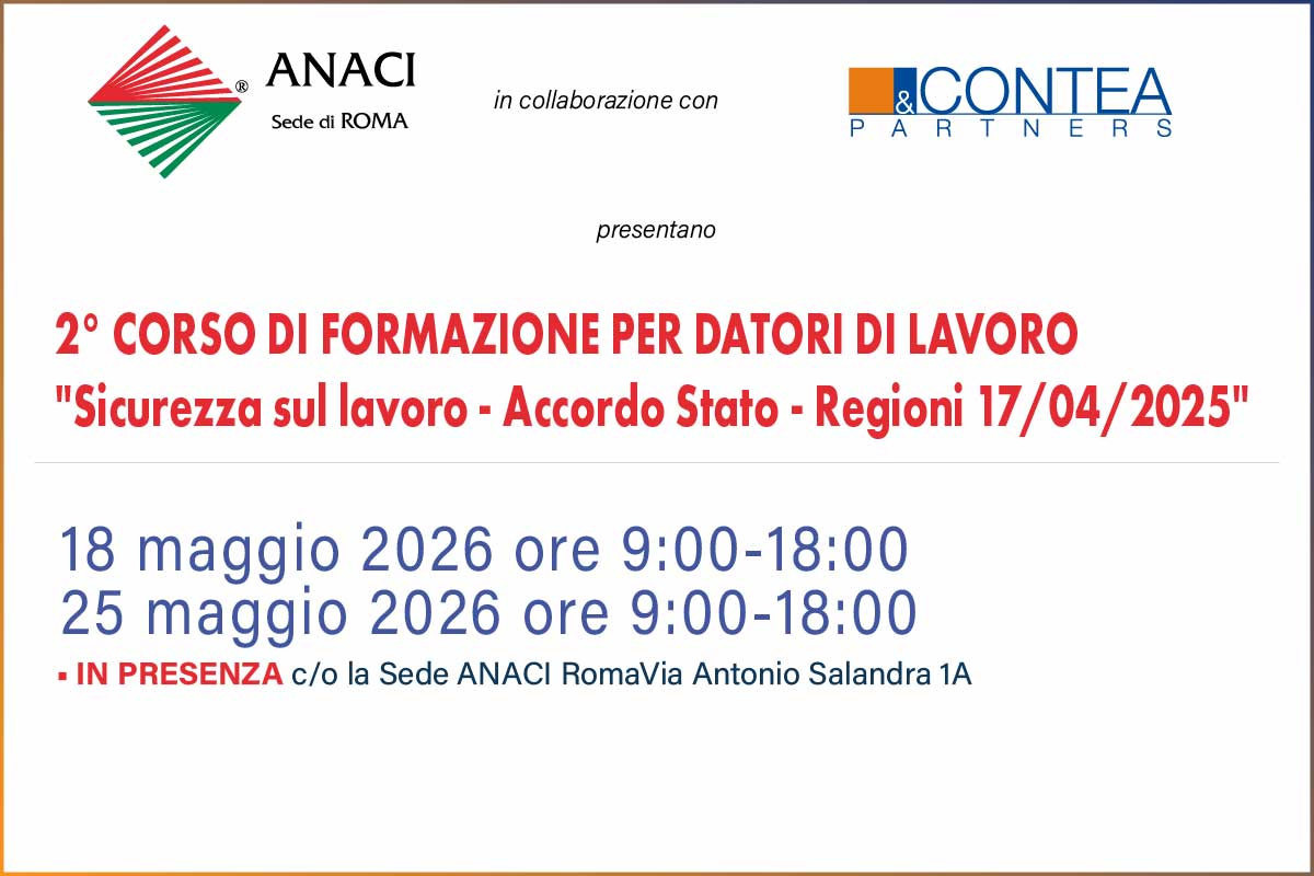CORSI PER DATORI DI LAVORO - SICUREZZA