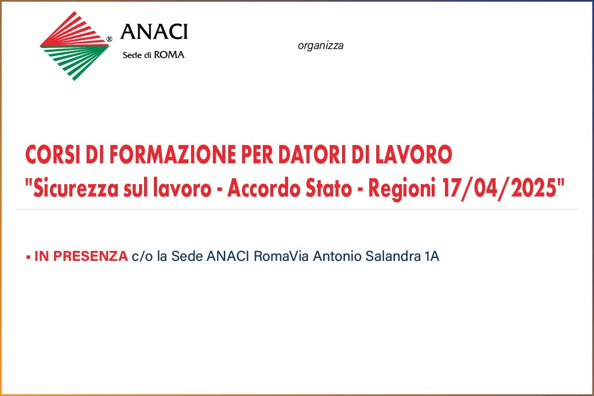 CORSI PER DATORI DI LAVORO - SICUREZZA