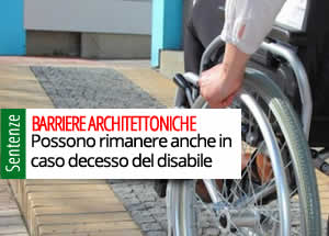 Diritto permanenza barriere architettoniche