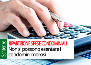 Esenzione spese condominiali