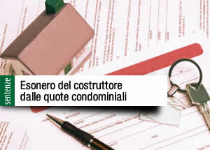 Esonero costruttore quote condominiali