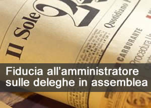 Fiducia all'amministratore sulle deleghe