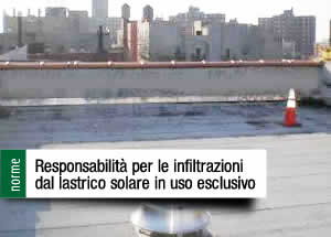 infiltrazioni lastrico solare