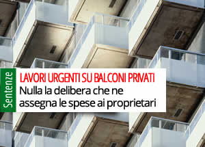 Lavori urgenti balconi privati