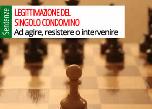 legittimazione del singolo condòmino