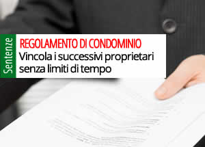 Validità regolamento di condominio