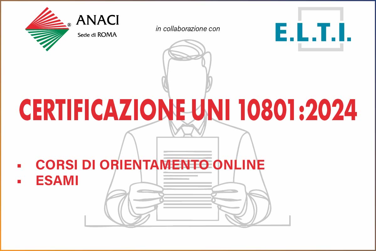 CERTIFICAZIONE UNI 10801:2024